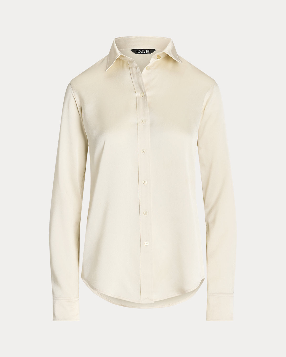 Classic Fit Satin Charmeuse Shirt