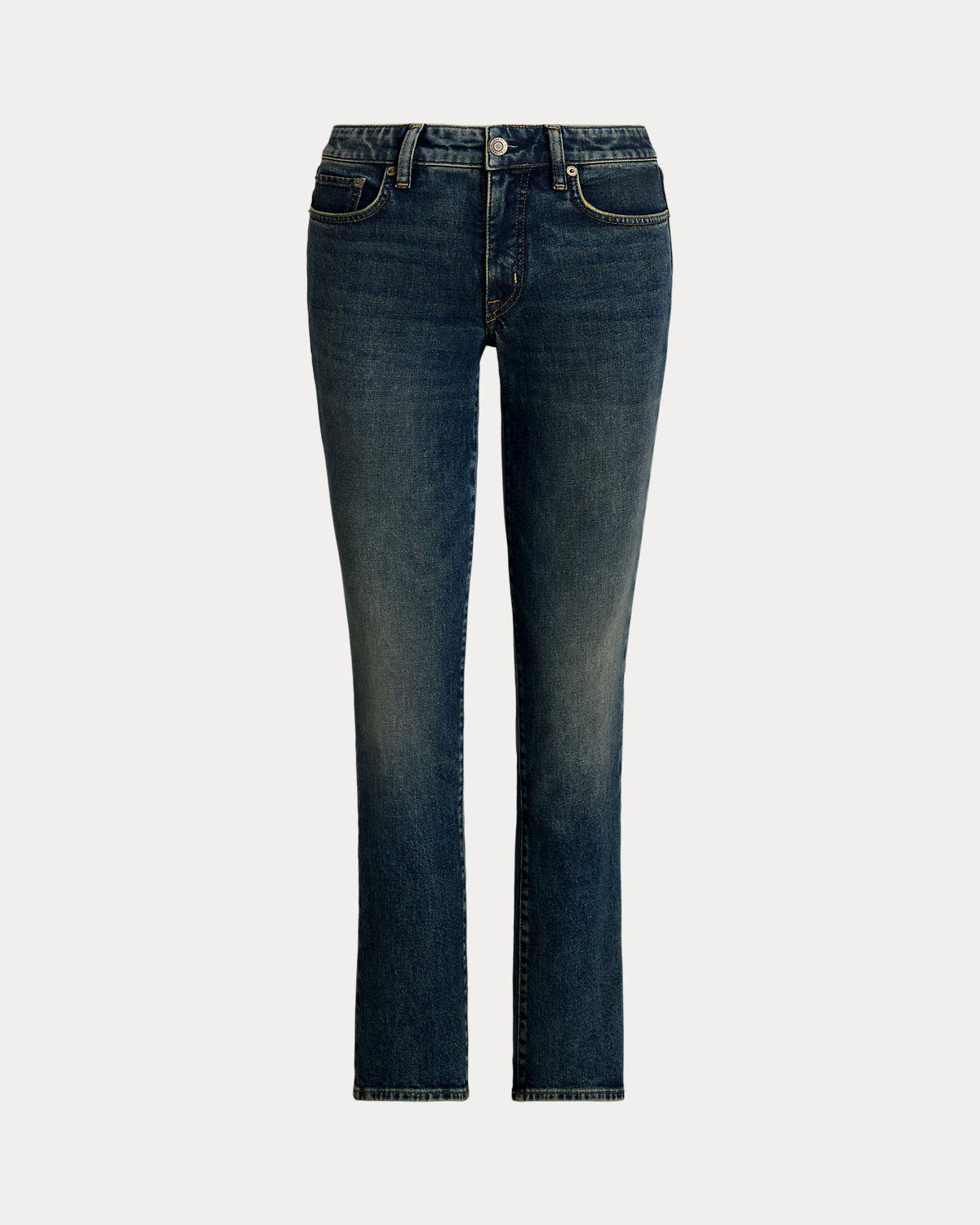 Mid-Rise Straight Ankle Jean