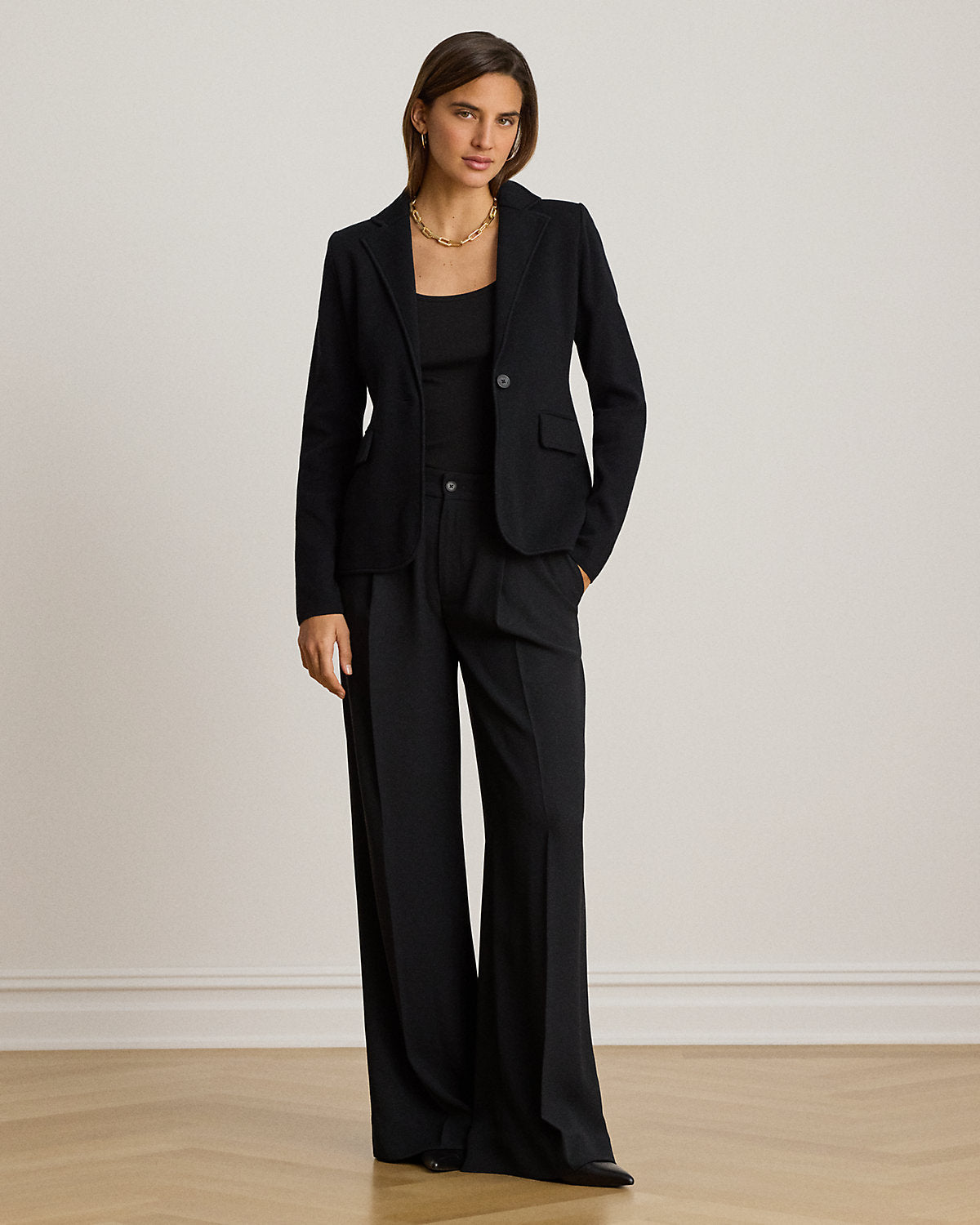 Cotton-Blend Sweater Blazer