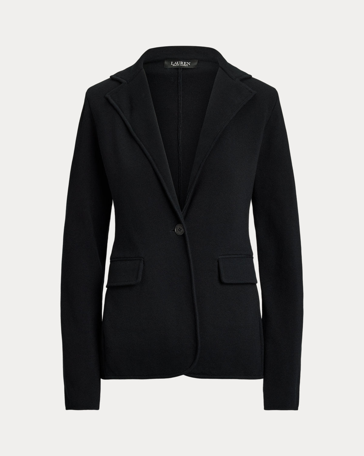 Cotton-Blend Sweater Blazer