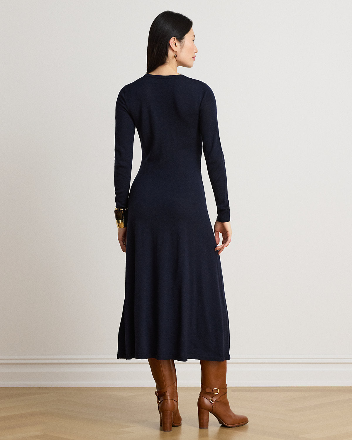 Wool Crewneck Sweater Dress