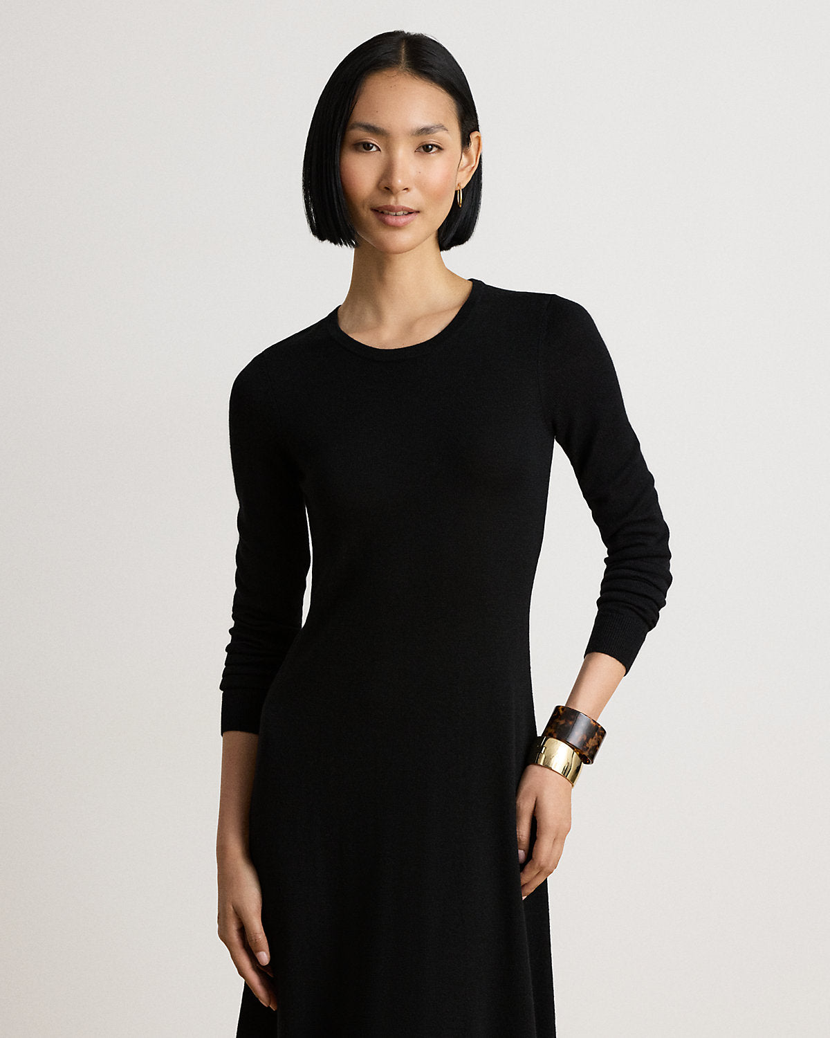 Wool Crewneck Sweater Dress