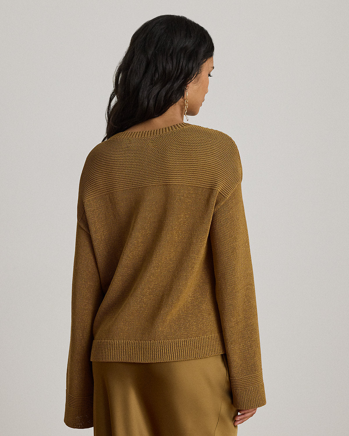 Cotton-Blend Crewneck Sweater