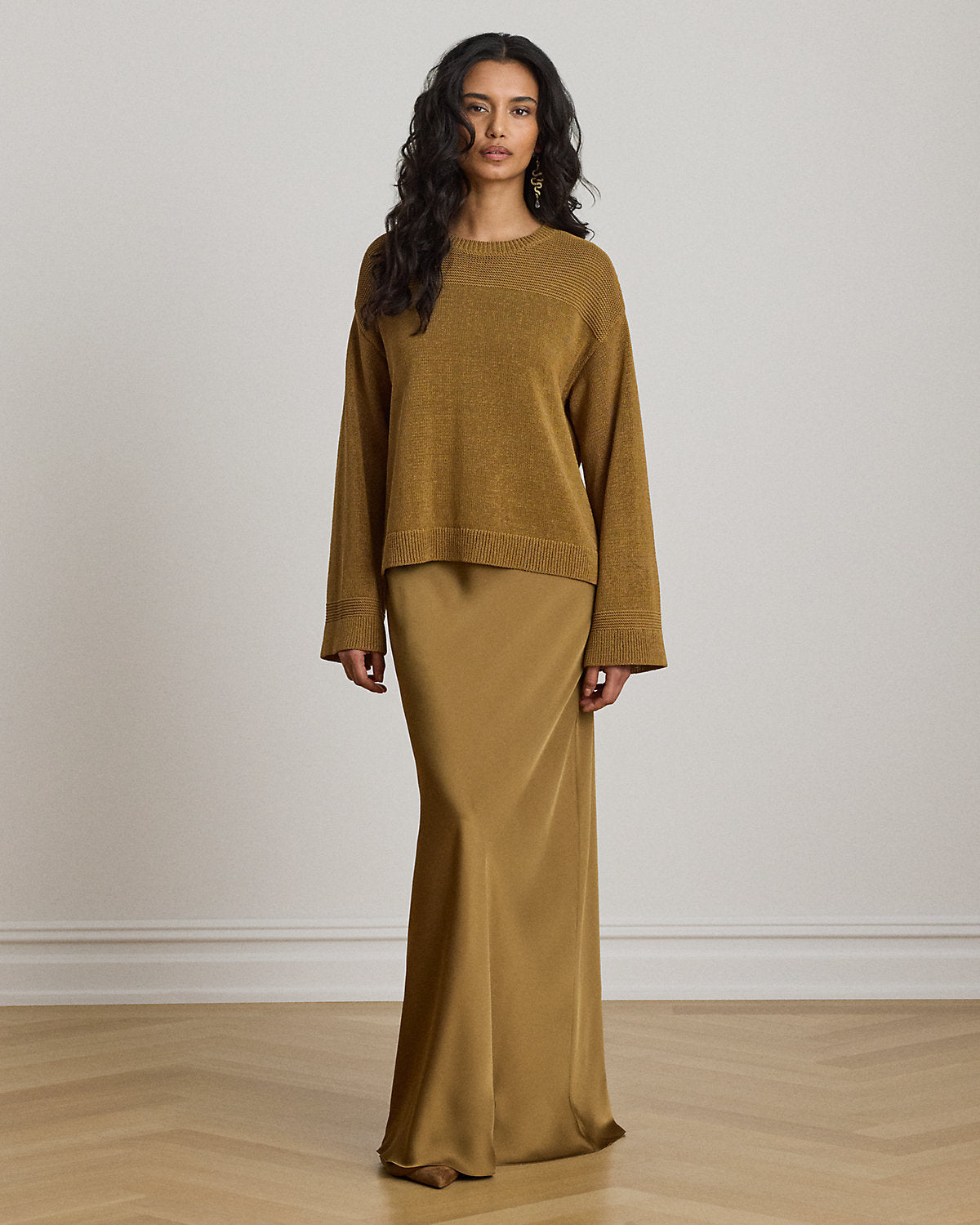 Cotton-Blend Crewneck Sweater