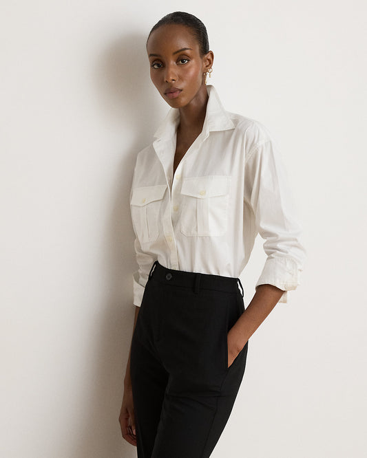 Relaxed Fit Cotton Broadcloth Shirt