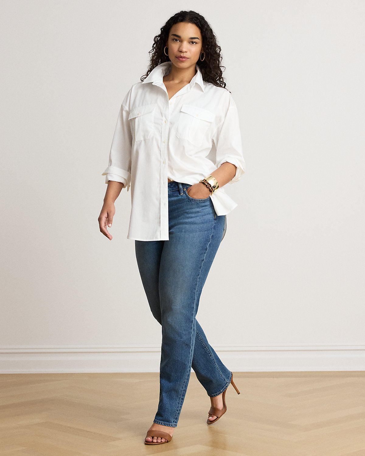 Relaxed Fit Cotton Broadcloth Shirt
