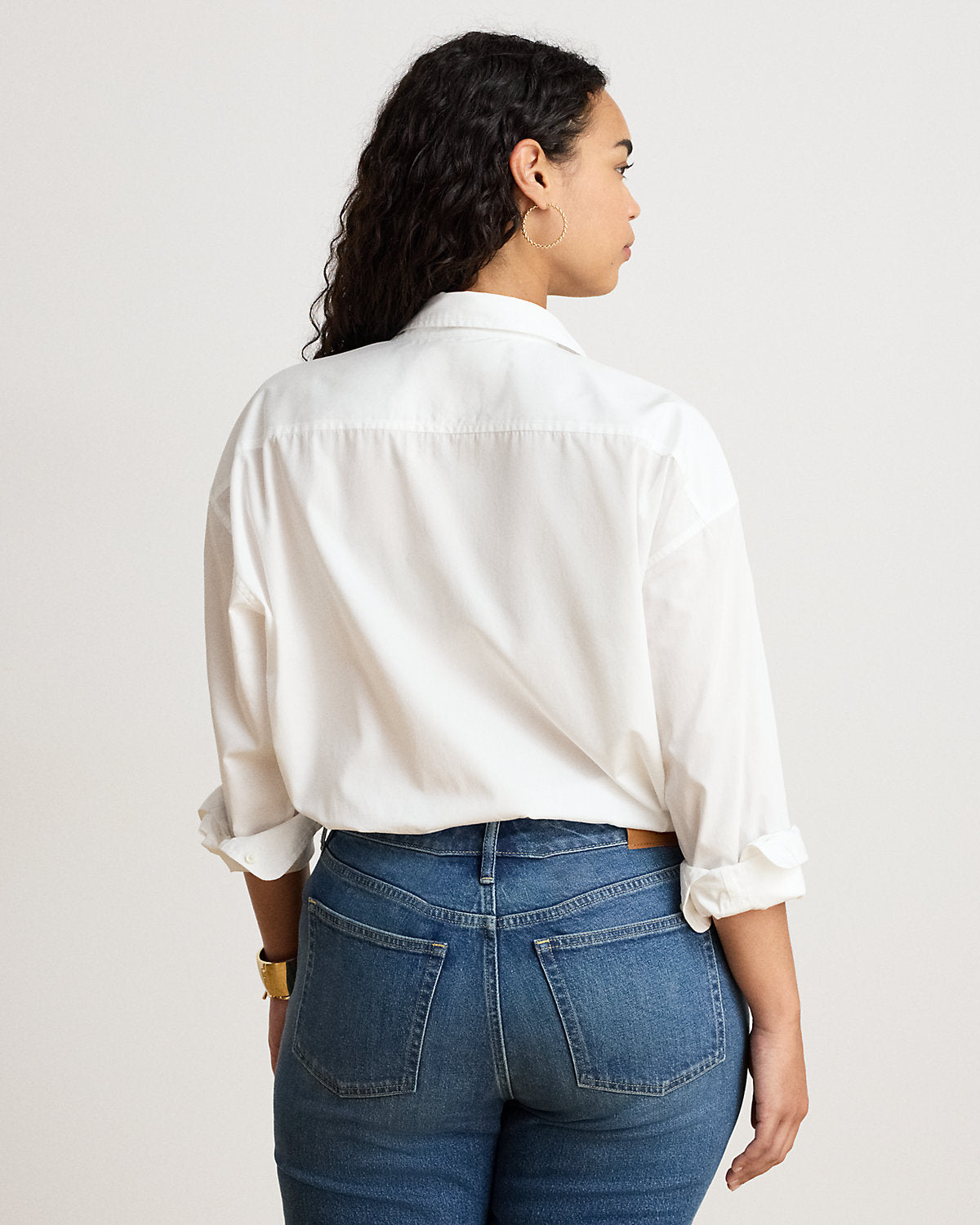 Relaxed Fit Cotton Broadcloth Shirt