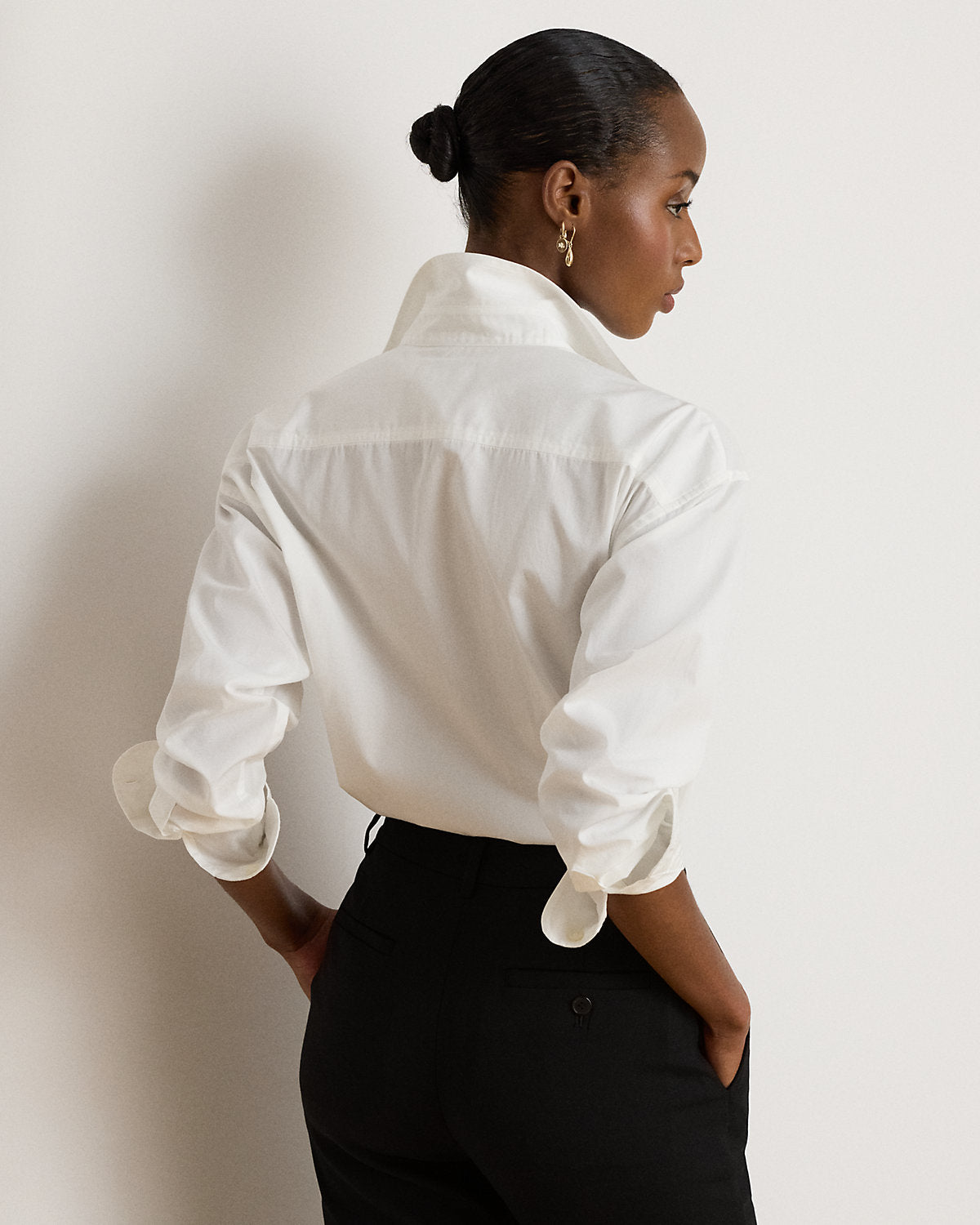 Relaxed Fit Cotton Broadcloth Shirt
