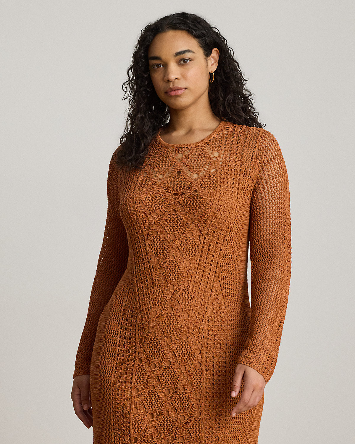 Pointelle-Knit Sheath Dress