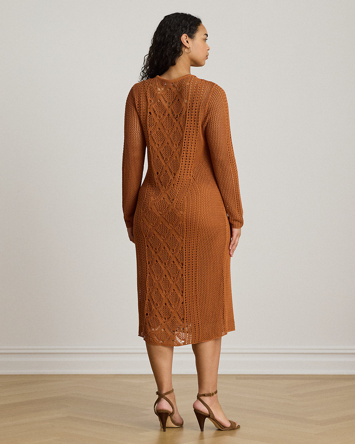 Pointelle-Knit Sheath Dress