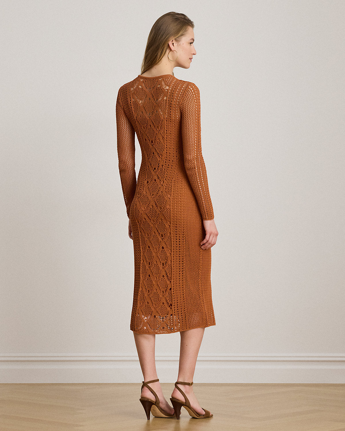 Pointelle-Knit Sheath Dress