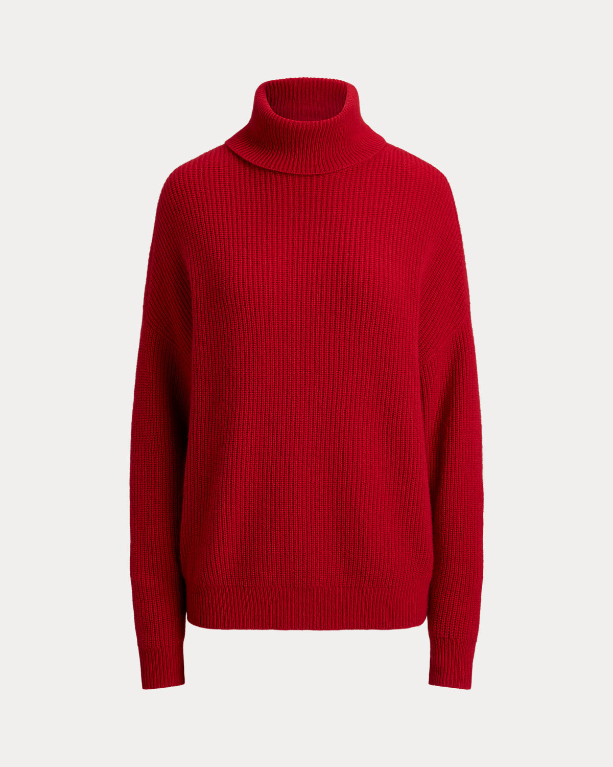 Ribbed Wool-Cashmere Turtleneck Sweater