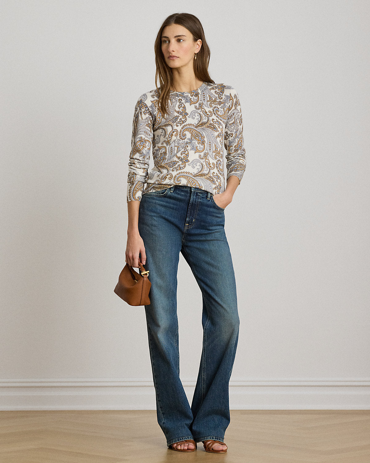 Paisley Cotton-Modal Sweater