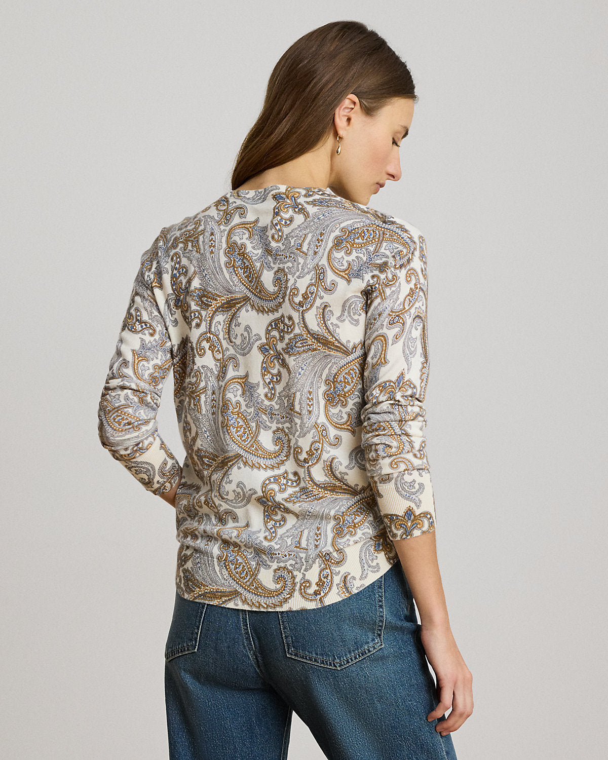Paisley Cotton-Modal Sweater