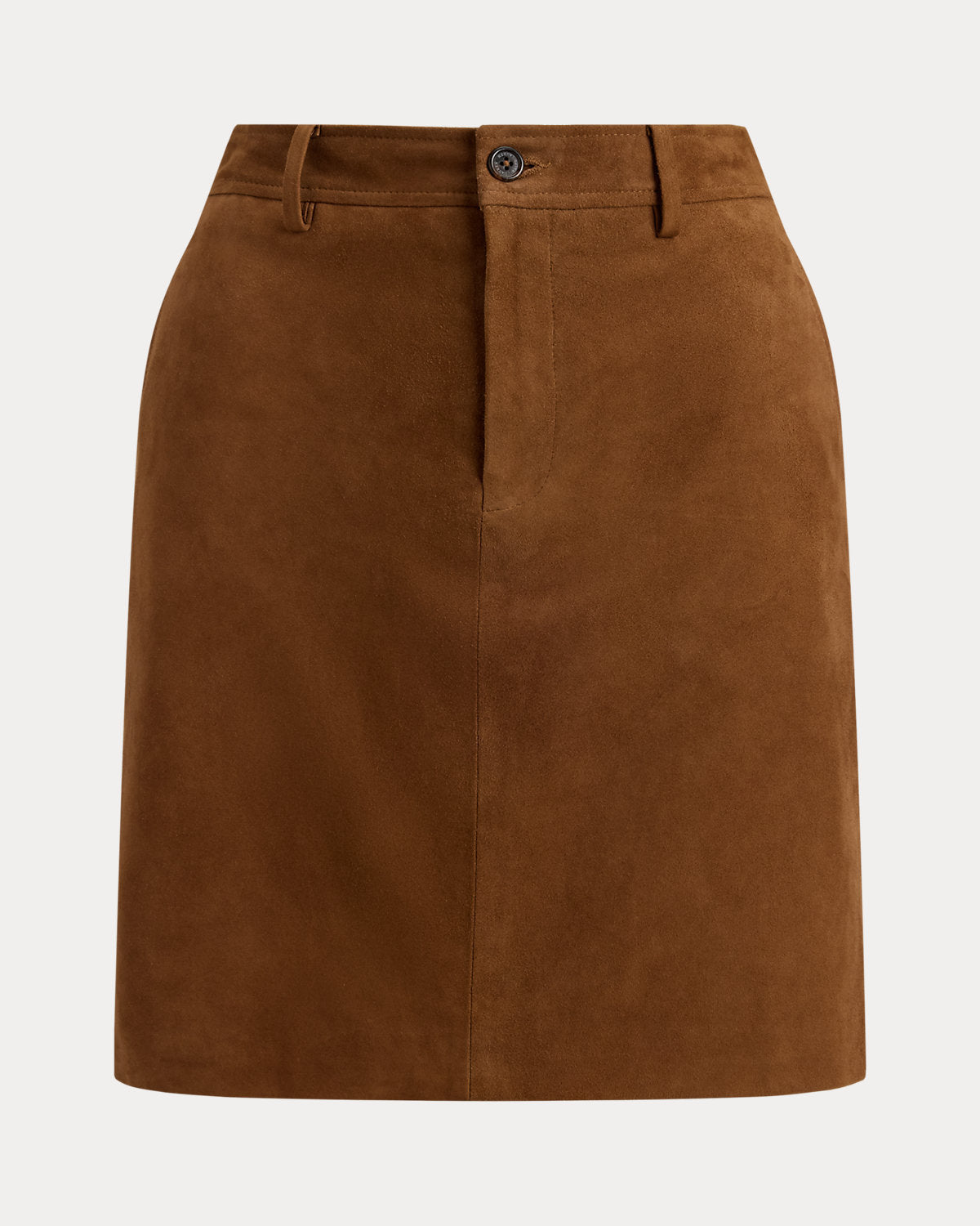 Goat-Suede Pencil Miniskirt