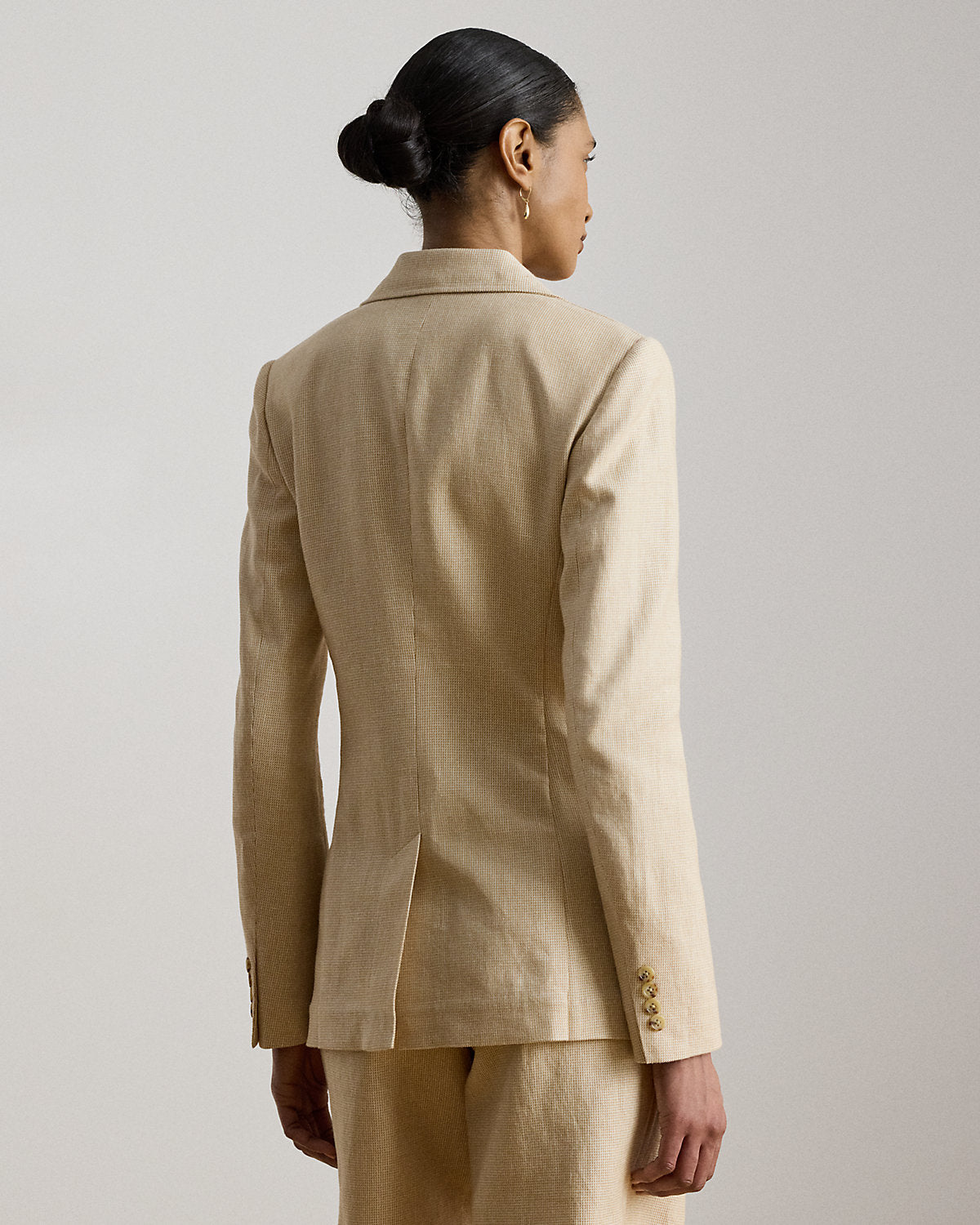 Linen-Cotton Tweed Blazer