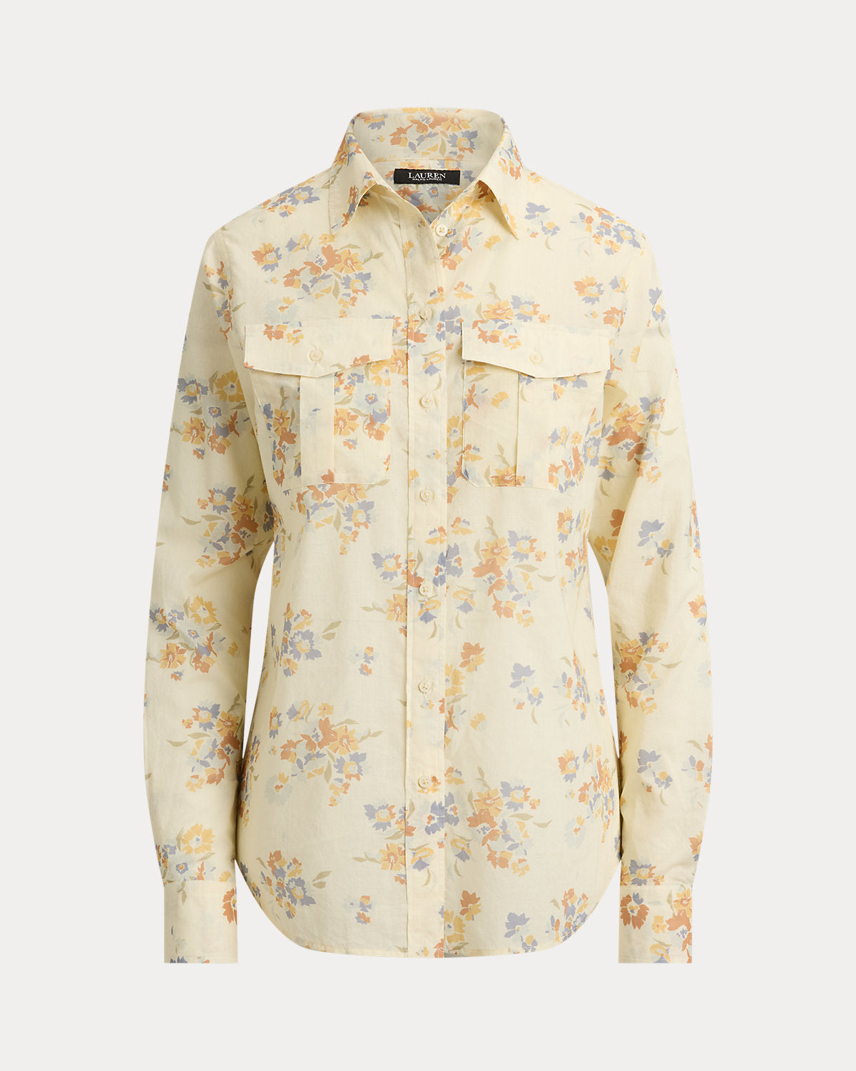 Classic Fit Floral Cotton Voile Shirt