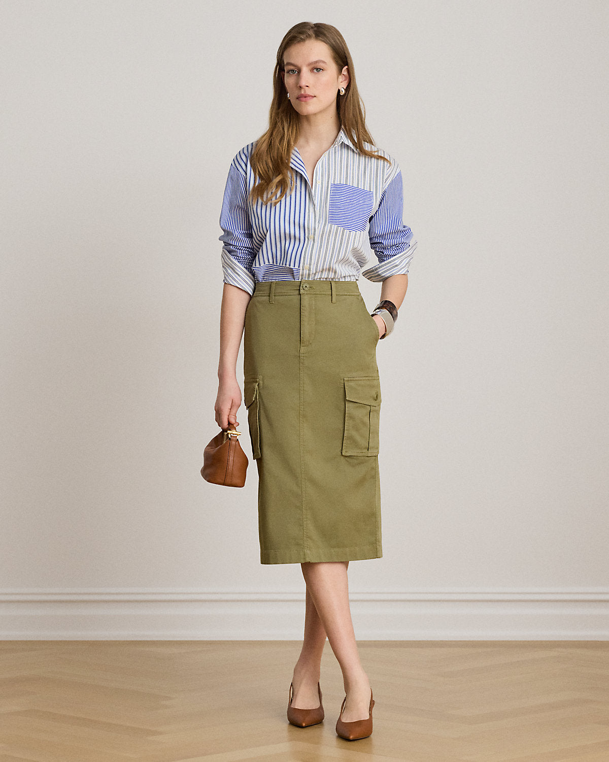 Relaxed Fit Striped Broadcloth Shirt