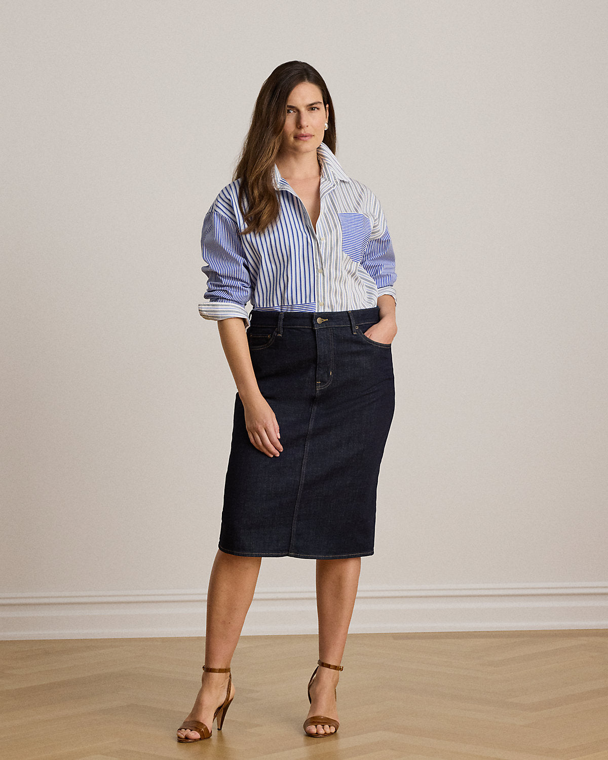 Relaxed Fit Striped Broadcloth Shirt