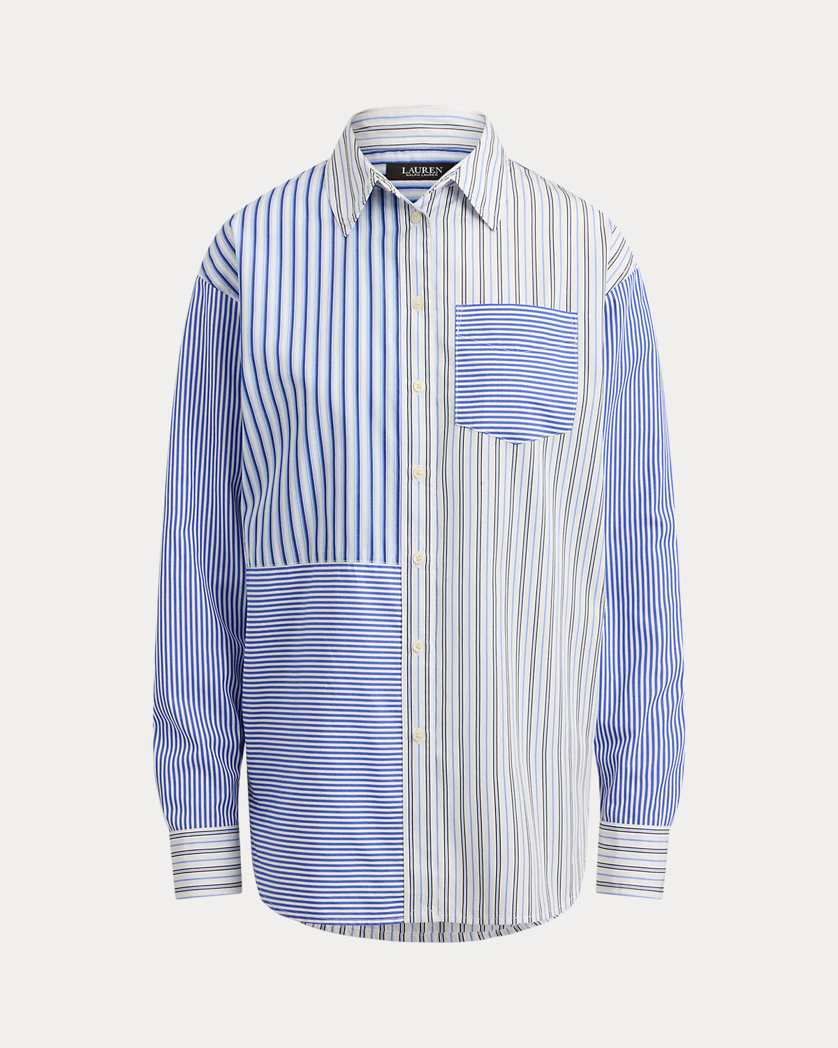 Relaxed Fit Striped Broadcloth Shirt