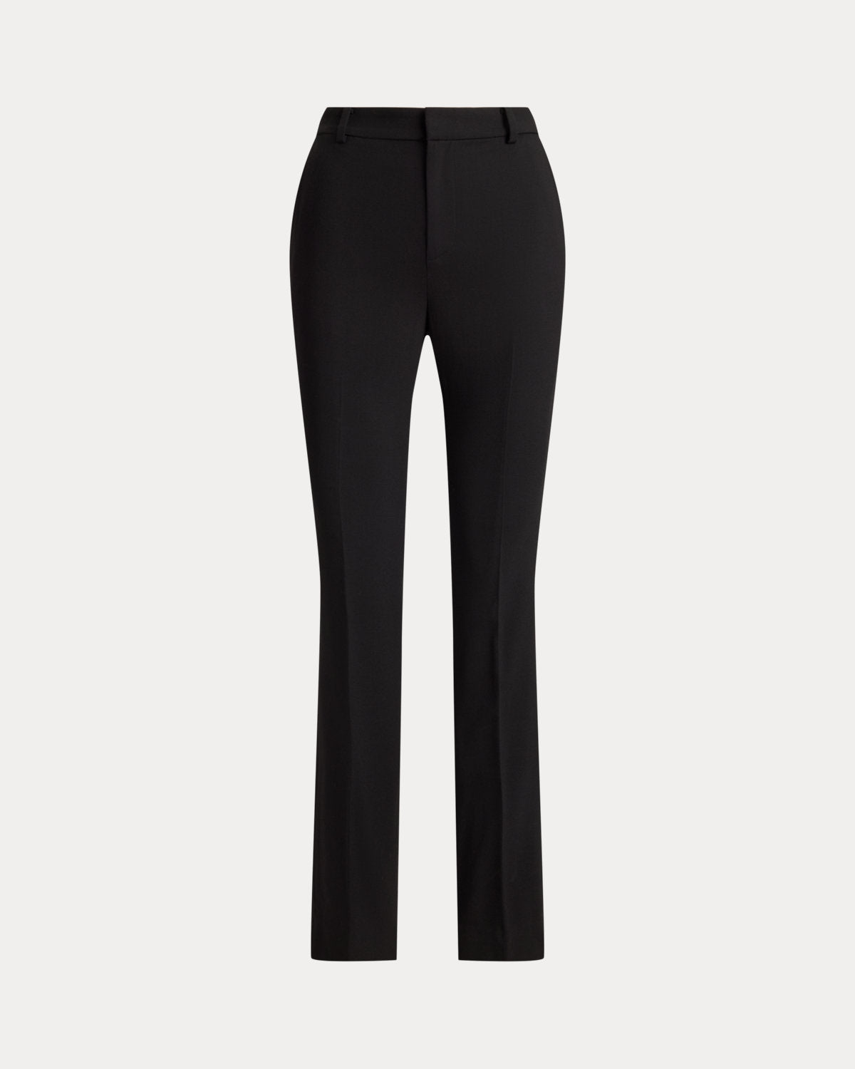 Stretch Wool Crepe Straight Pant