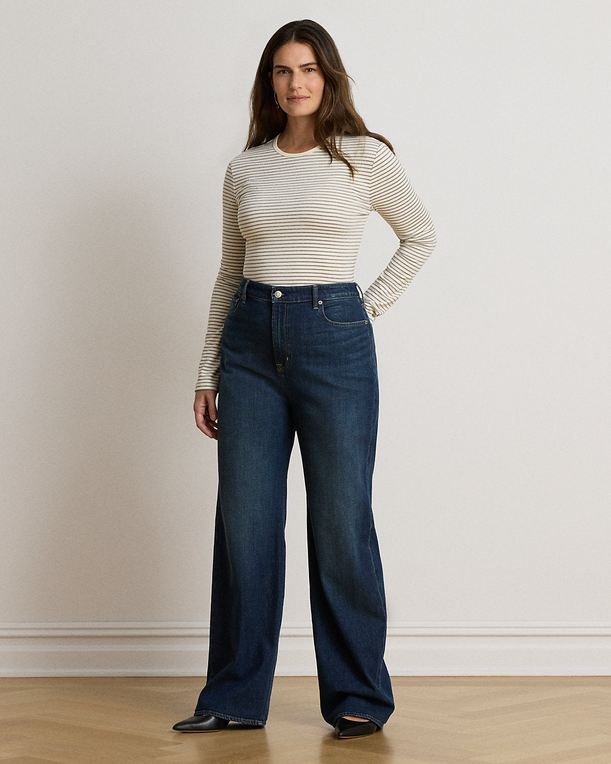 Striped Cotton-Blend Long-Sleeve Tee