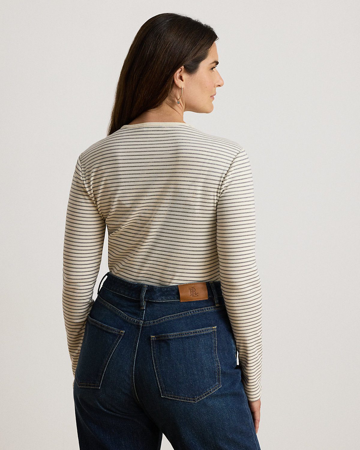 Striped Cotton-Blend Long-Sleeve Tee