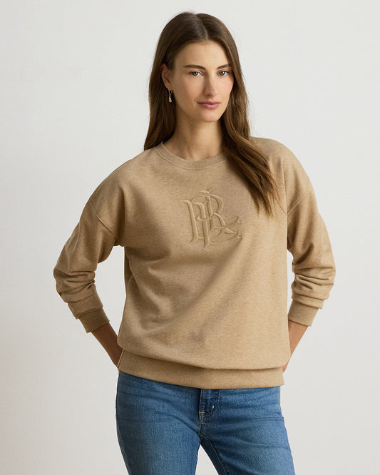 Embroidered-Logo French Terry Pullover