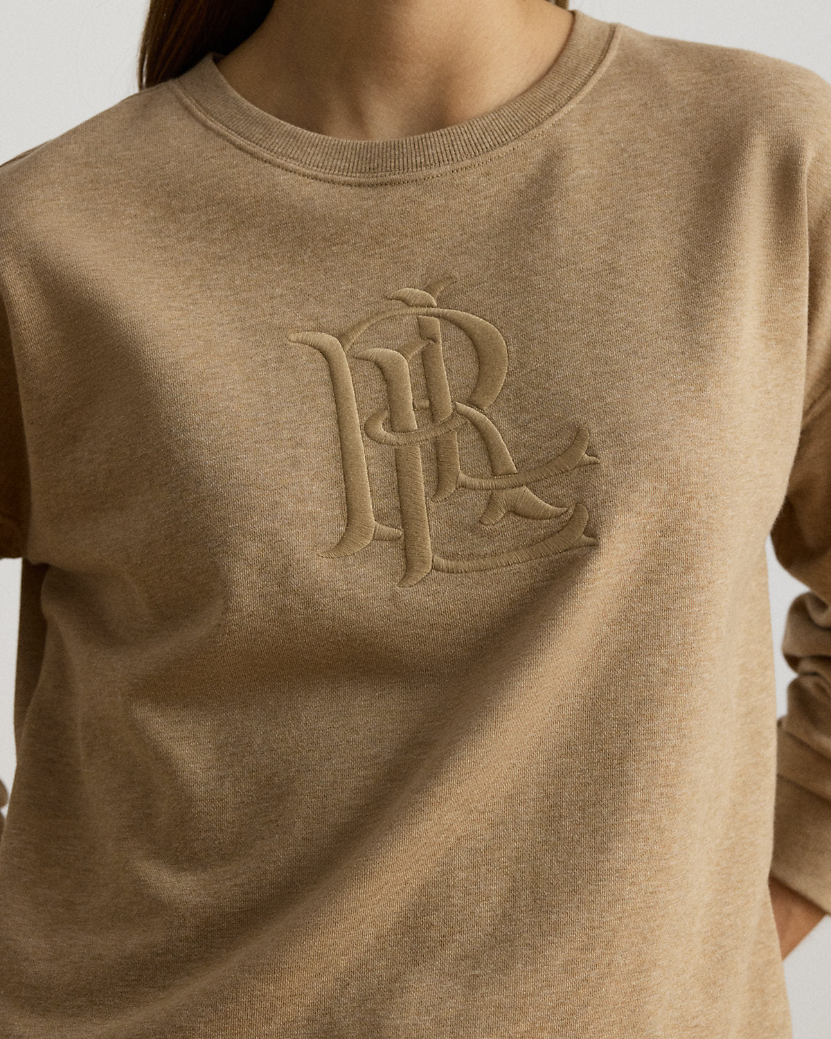 Embroidered-Logo French Terry Pullover