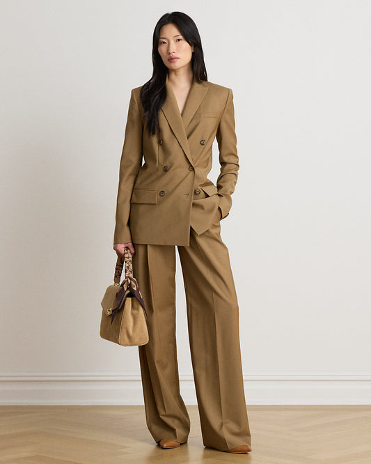 Pleated Wool Pant