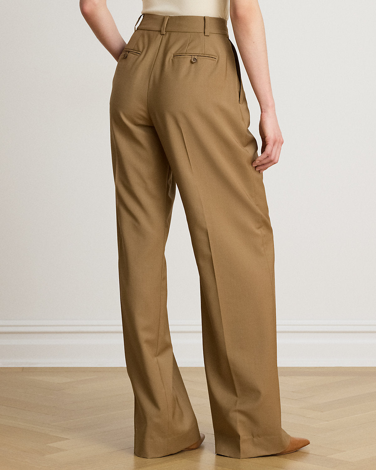 Pleated Wool Pant