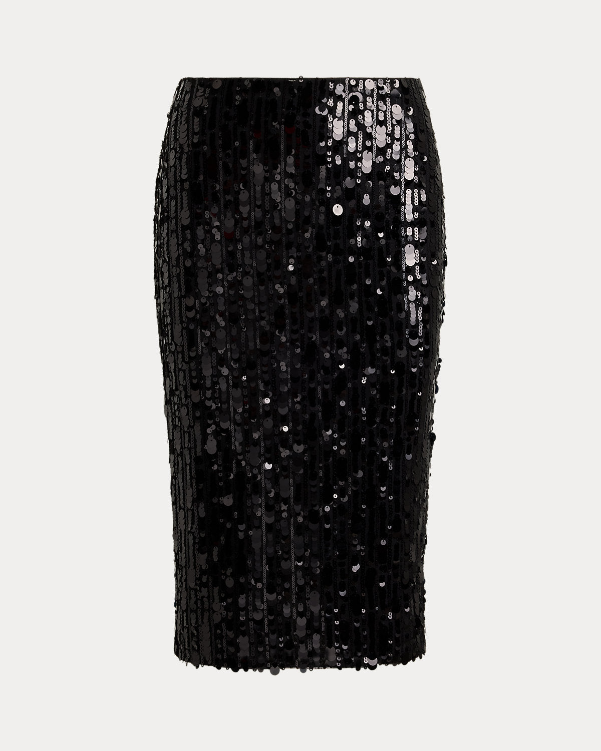 Sequined Mesh Midi Pencil Skirt