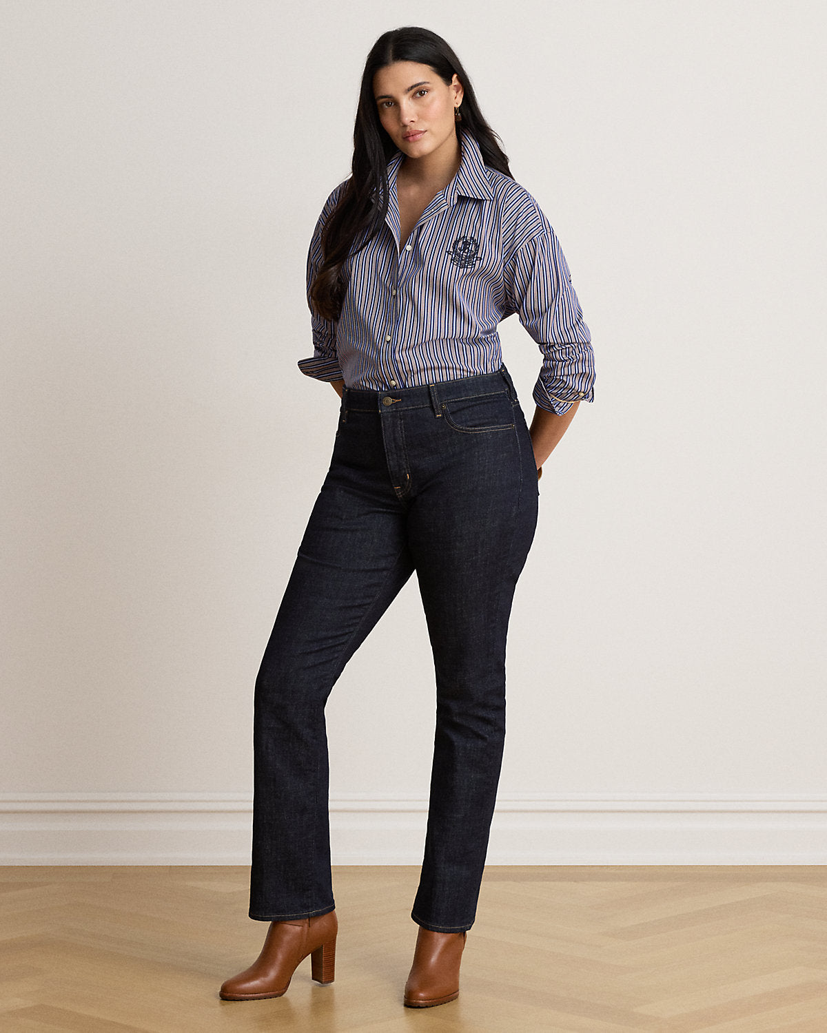 Relaxed Fit Striped Broadcloth Shirt
