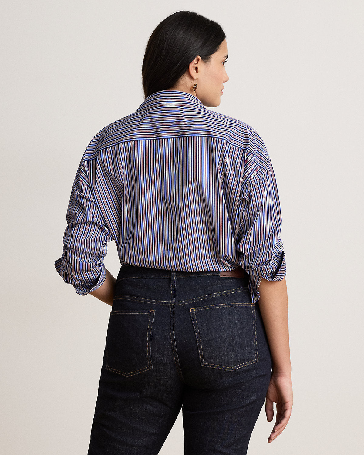 Relaxed Fit Striped Broadcloth Shirt