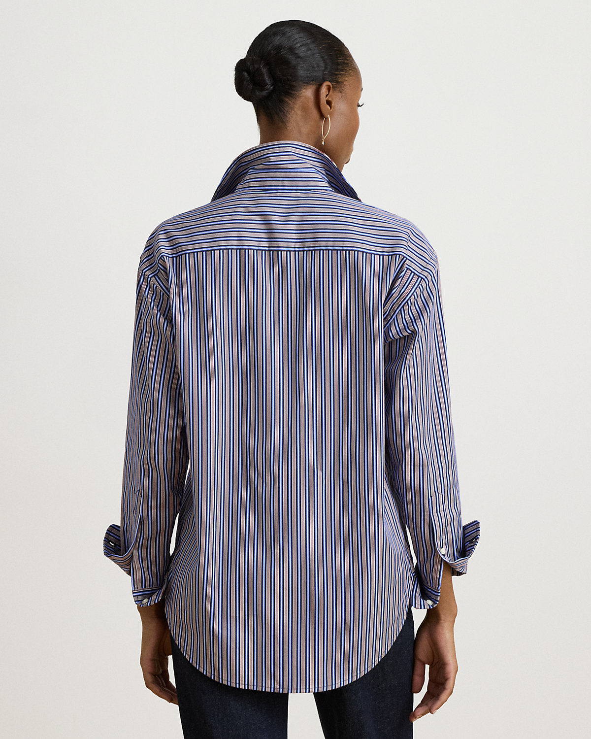 Relaxed Fit Striped Broadcloth Shirt