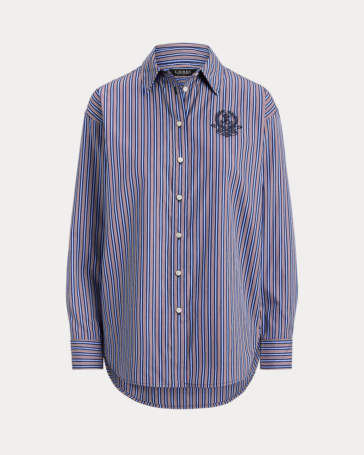 Relaxed Fit Striped Broadcloth Shirt