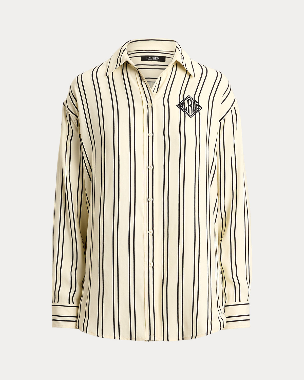 Relaxed Fit Striped Jacquard Shirt