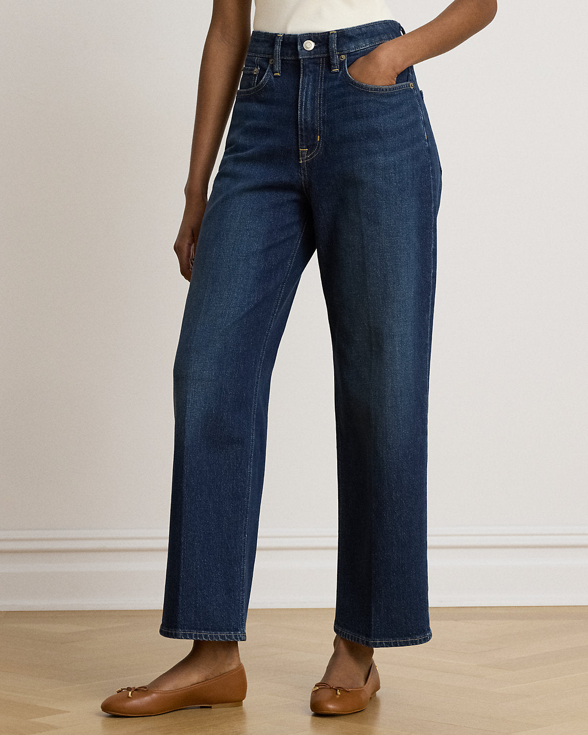High-Rise Relaxed Straight Jean