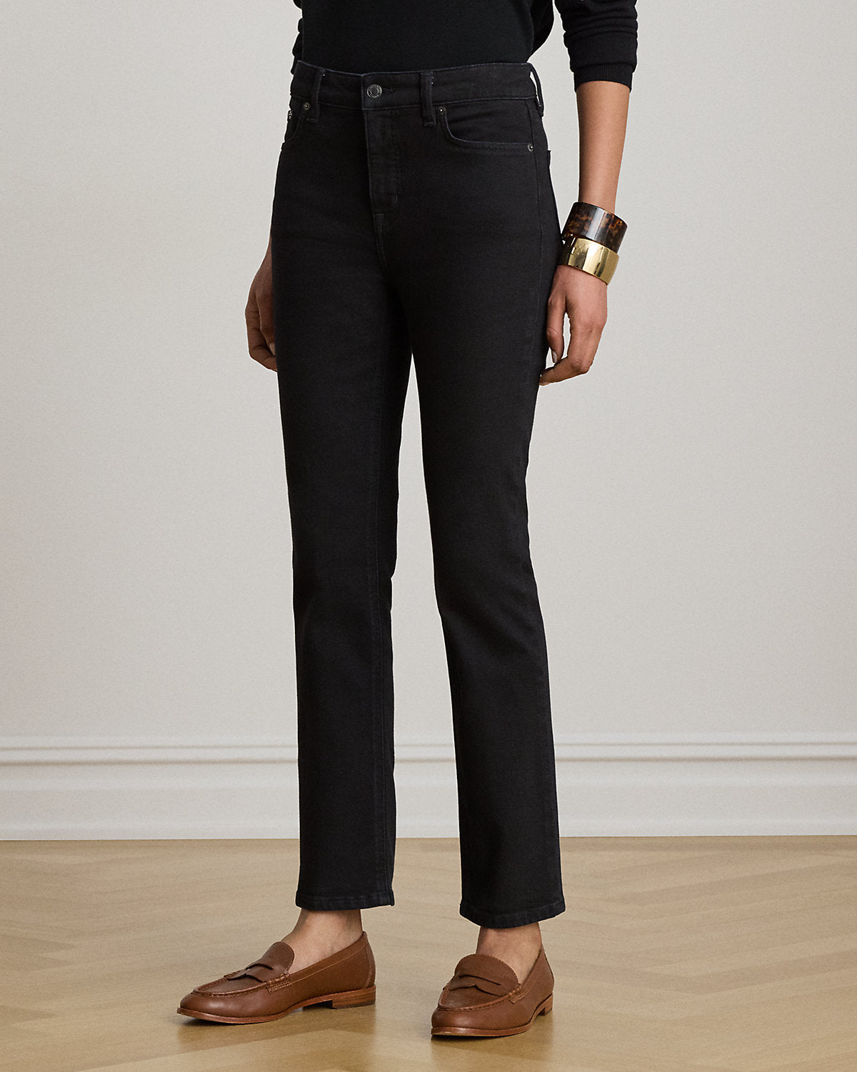 High-Rise Slim Straight Jean