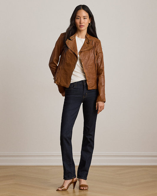 High-Rise Slim Straight Jean
