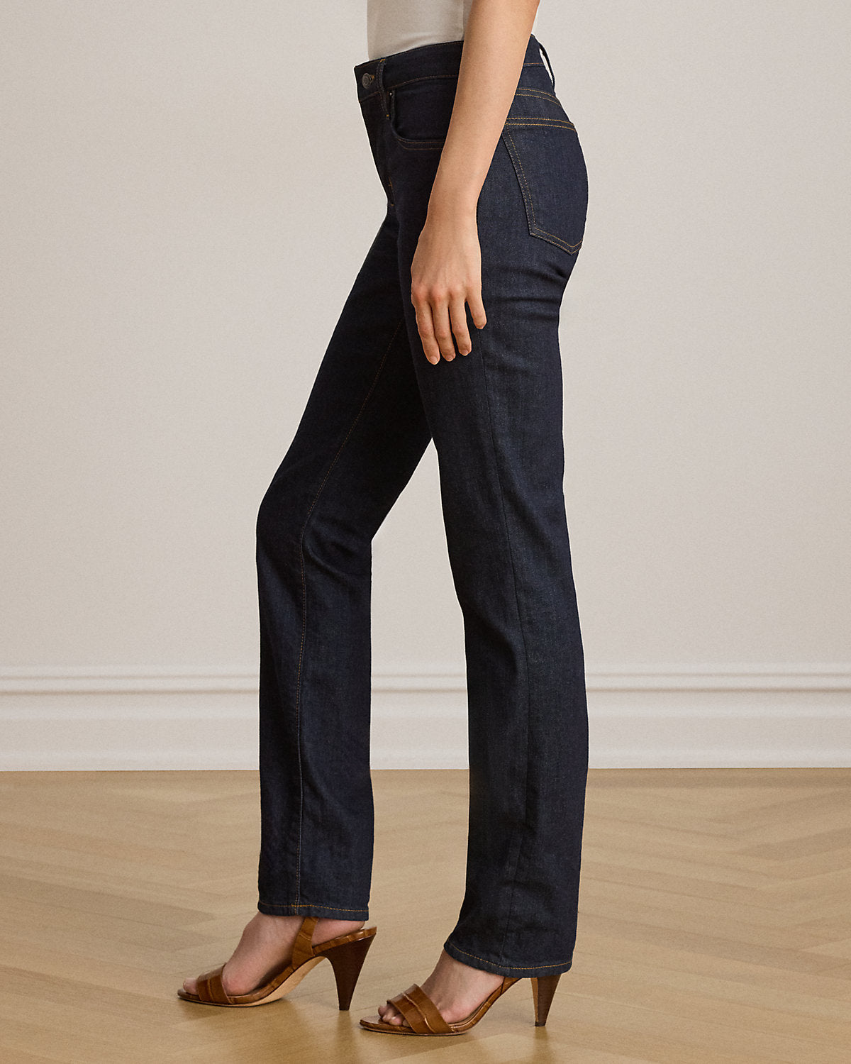 High-Rise Slim Straight Jean