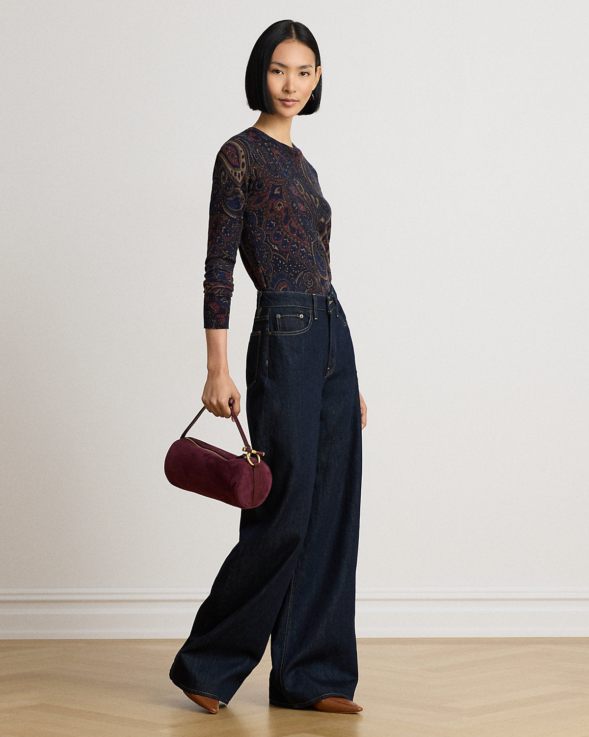 Paisley Cotton-Modal Sweater