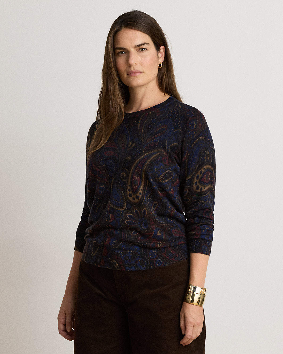 Paisley Cotton-Modal Sweater