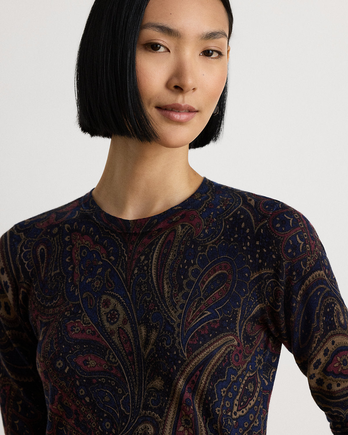 Paisley Cotton-Modal Sweater