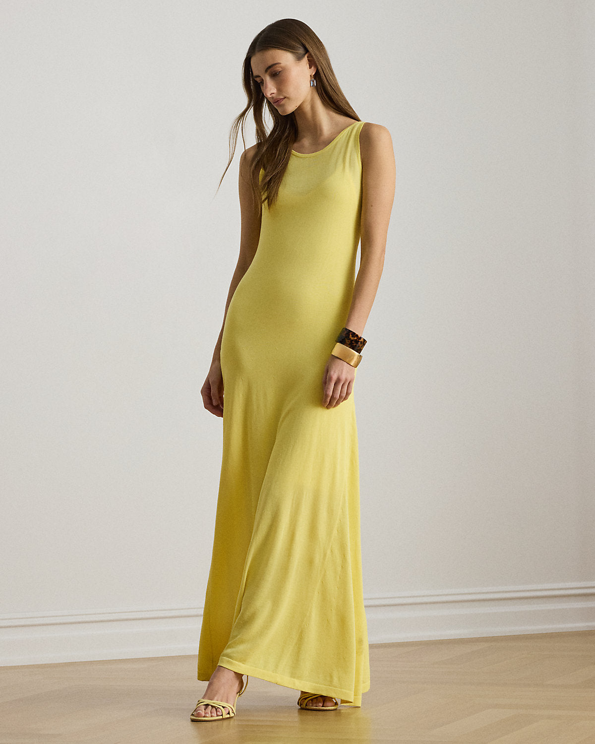 Sleeveless Boatneck Maxidress