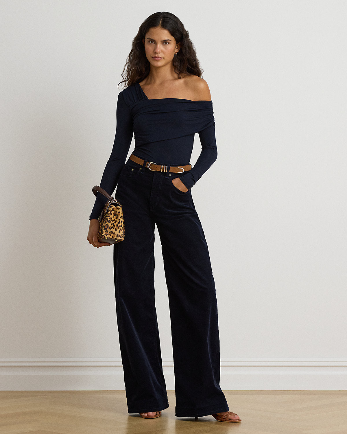 Jersey Asymmetrical One-Shoulder Top