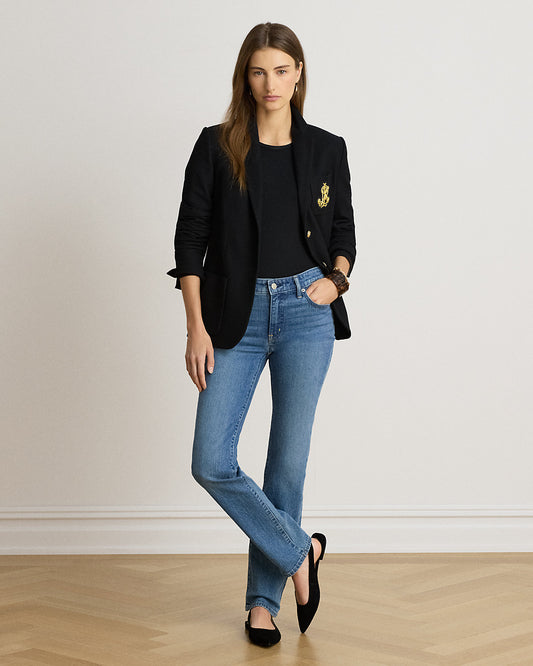 Mid-Rise Slim Straight Jean