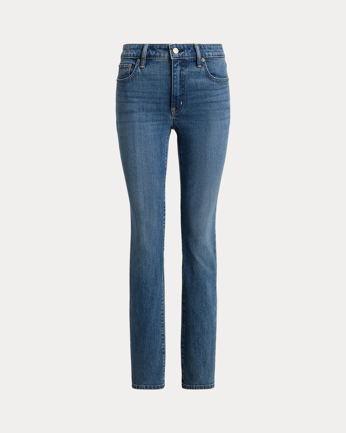Mid-Rise Slim Straight Jean