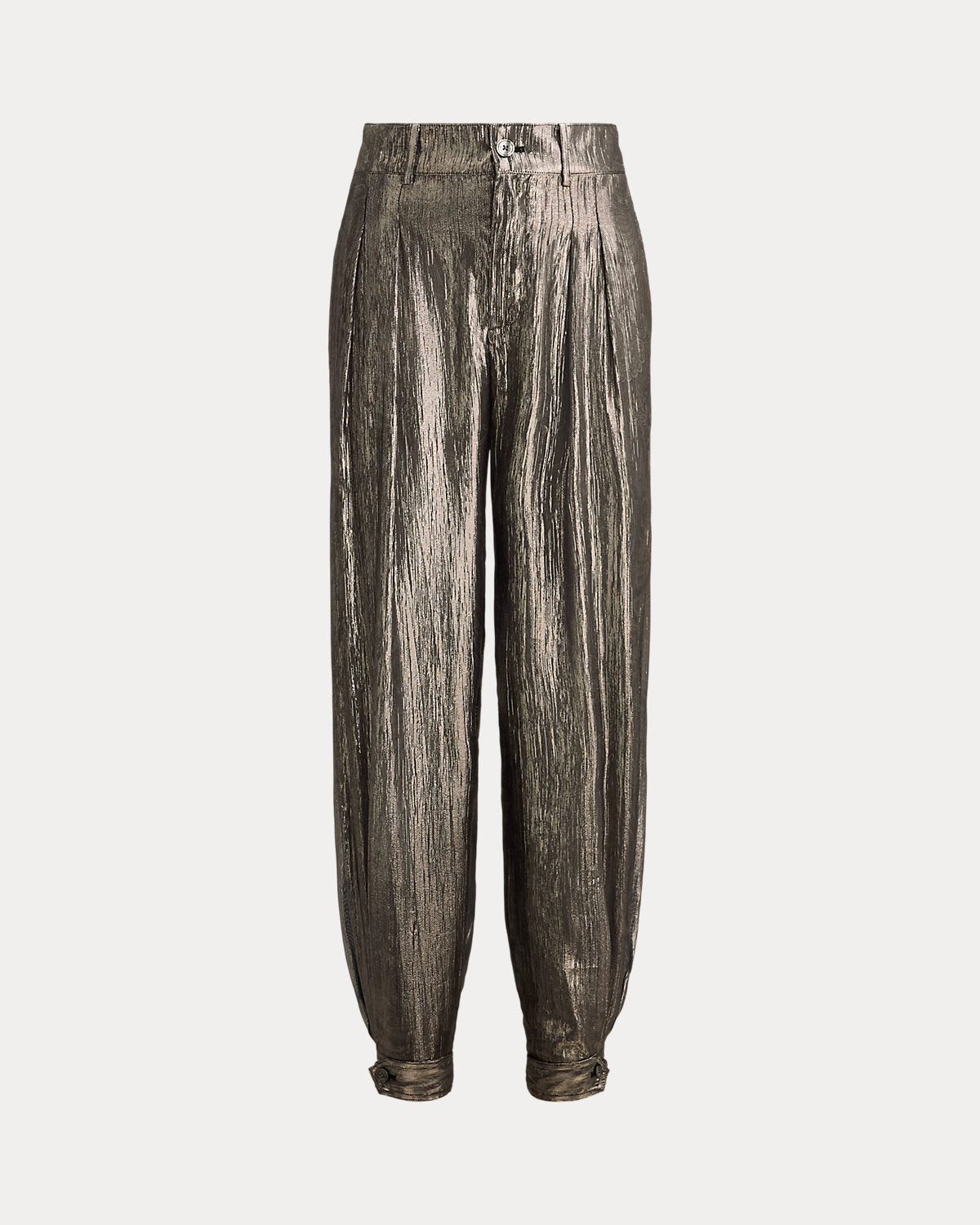 Paisley Metallic Crinkle Jogger Pant