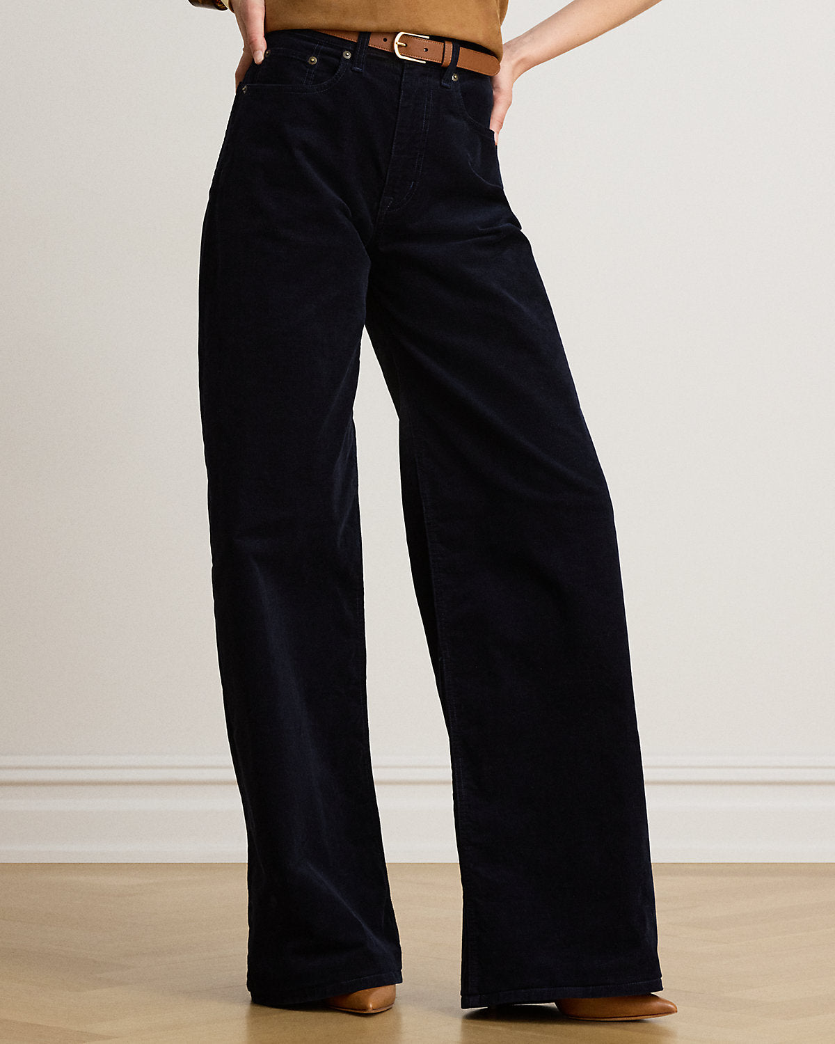Corduroy High-Rise Super Wide-Leg Pant